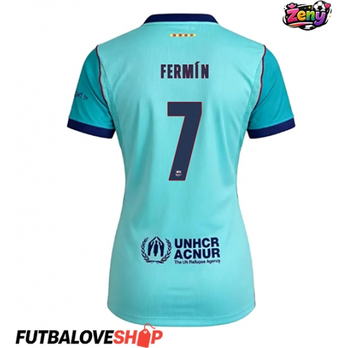 Dres Barcelona Fermin Lopez #7 Tretina pre Ženy 2026-27 Krátky Rukáv